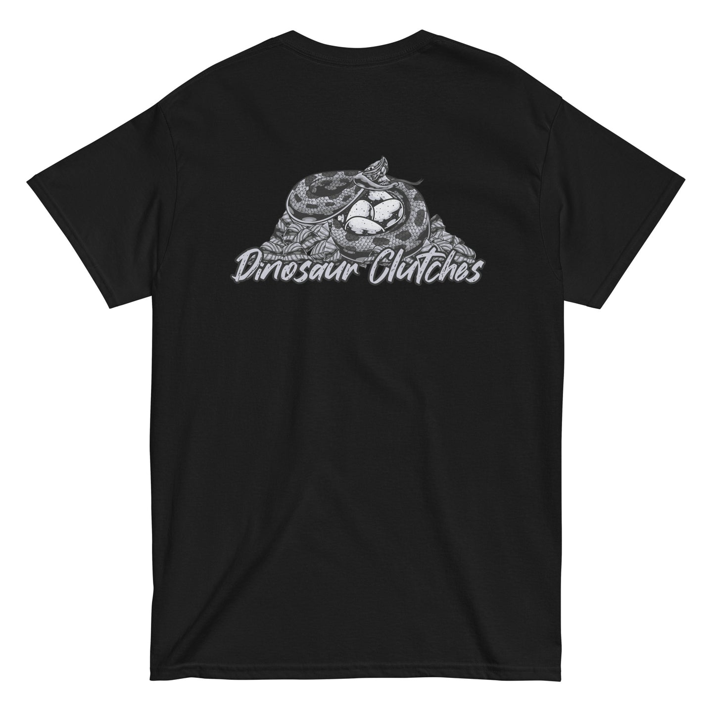 Dinosaur Clutches Monochrome Unisex Tee