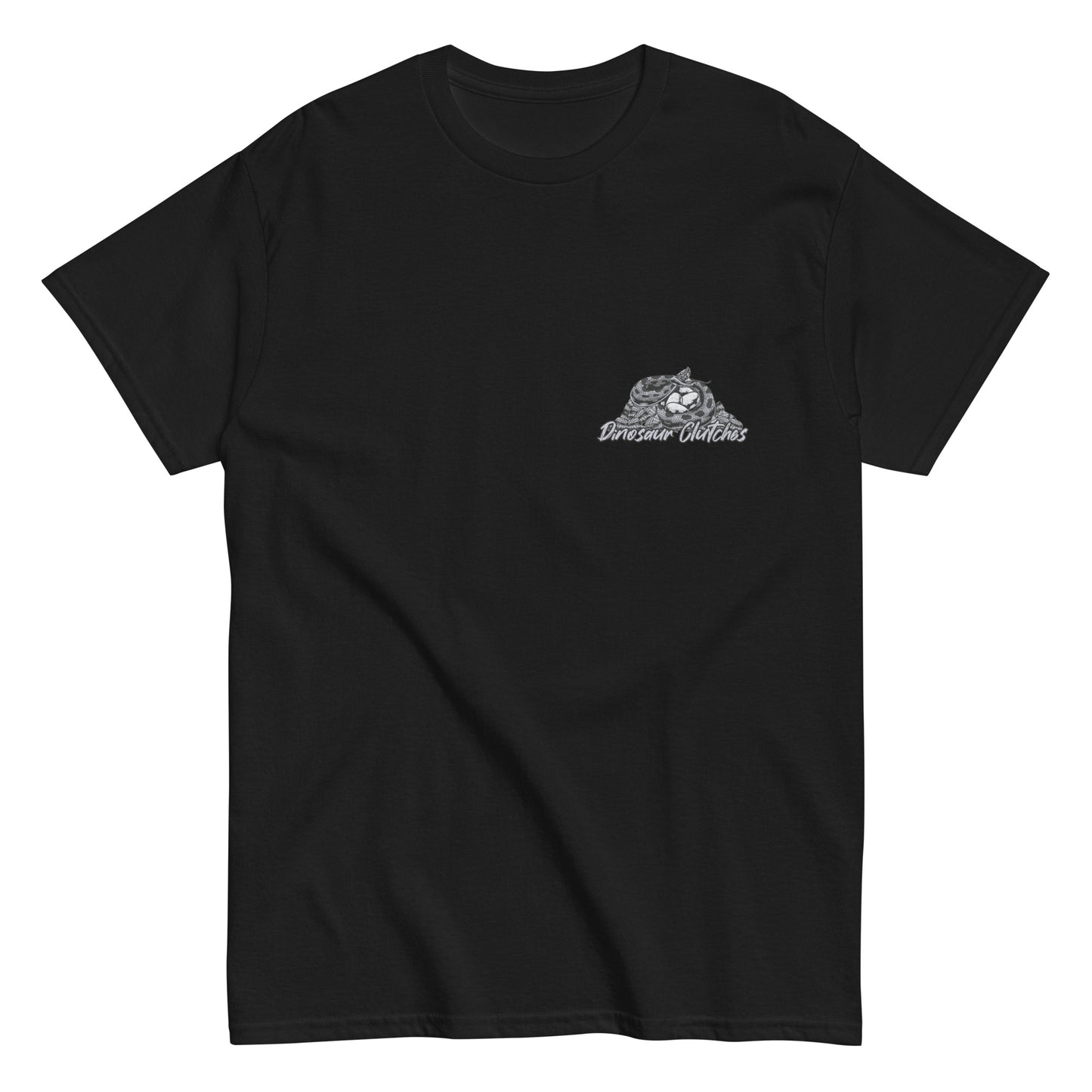 Dinosaur Clutches Monochrome Unisex Tee