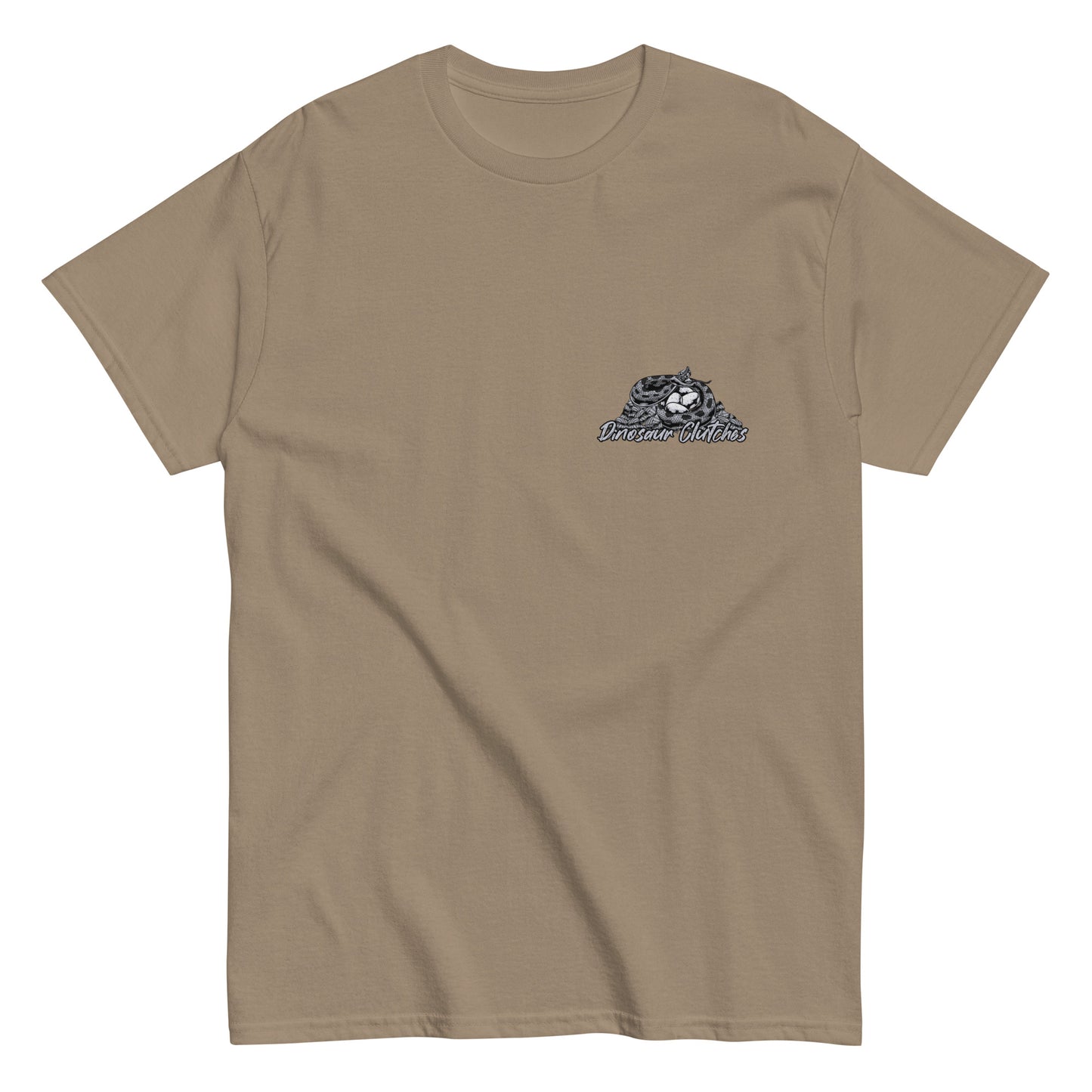 Dinosaur Clutches Monochrome Unisex Tee