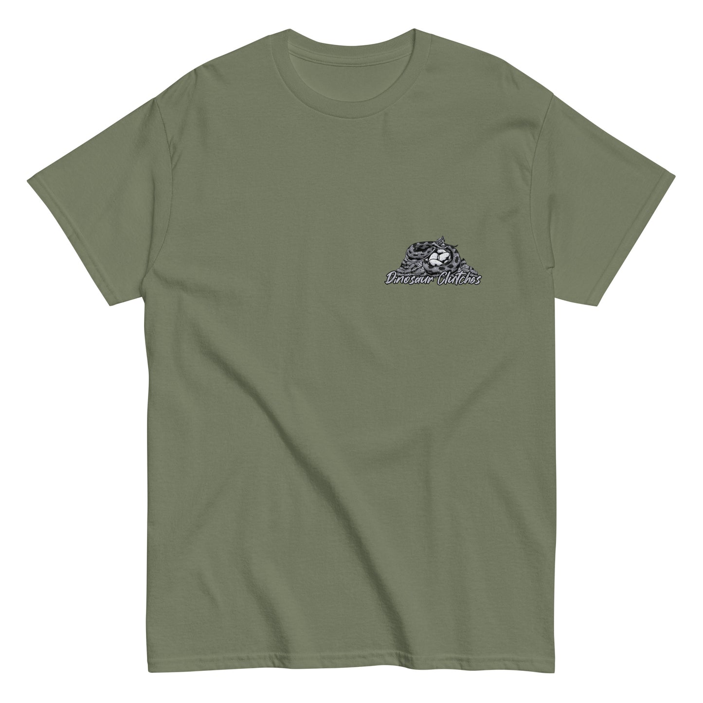 Dinosaur Clutches Monochrome Unisex Tee