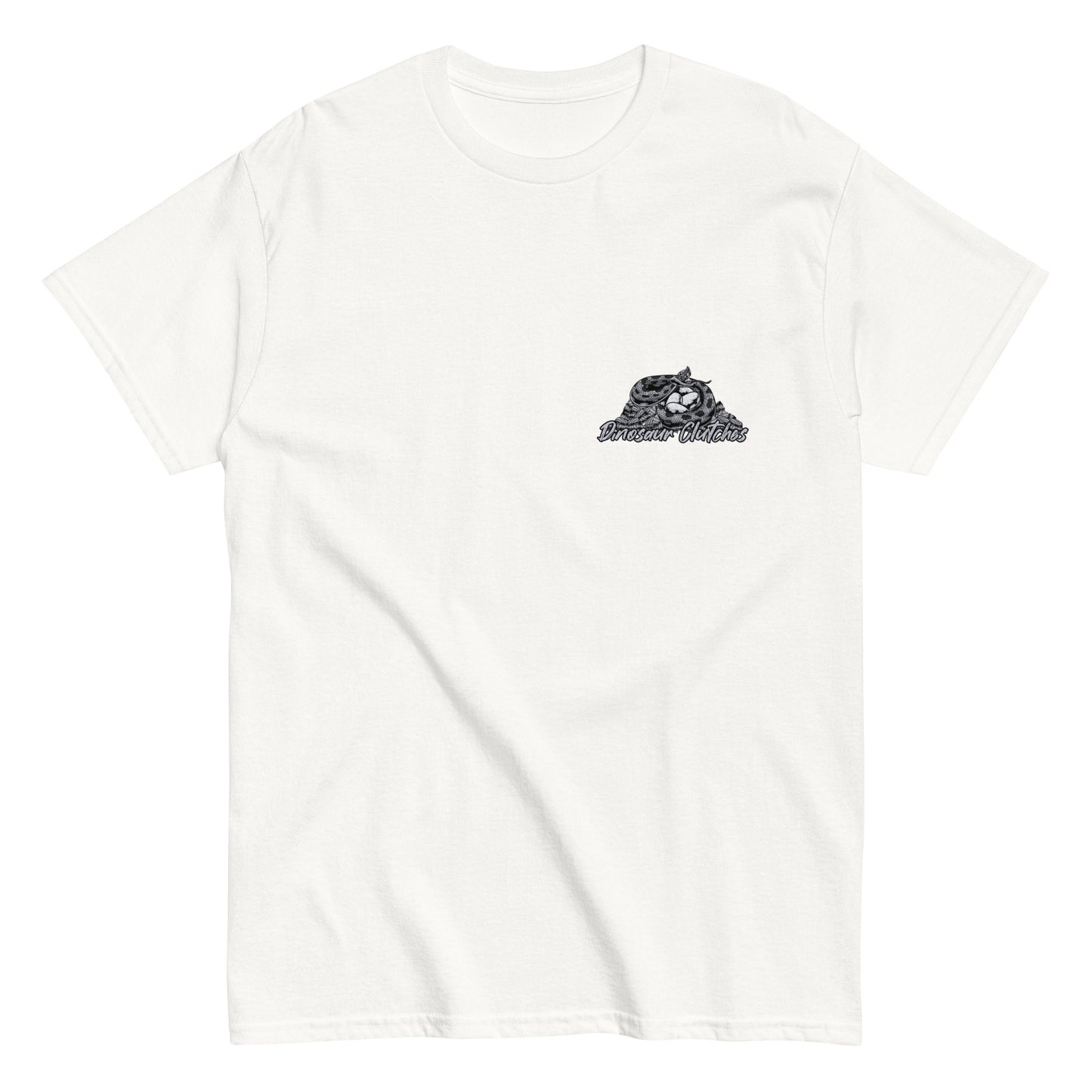 Dinosaur Clutches Monochrome Unisex Tee