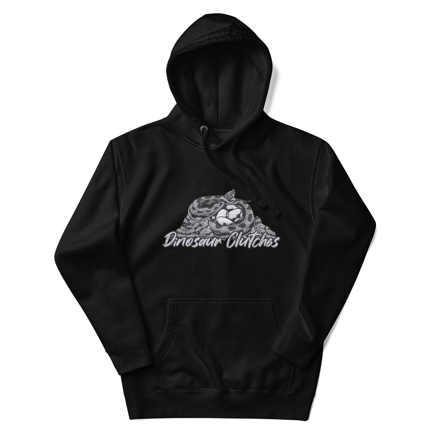 Dinosaur Clutches Monochrome Unisex Hoodie