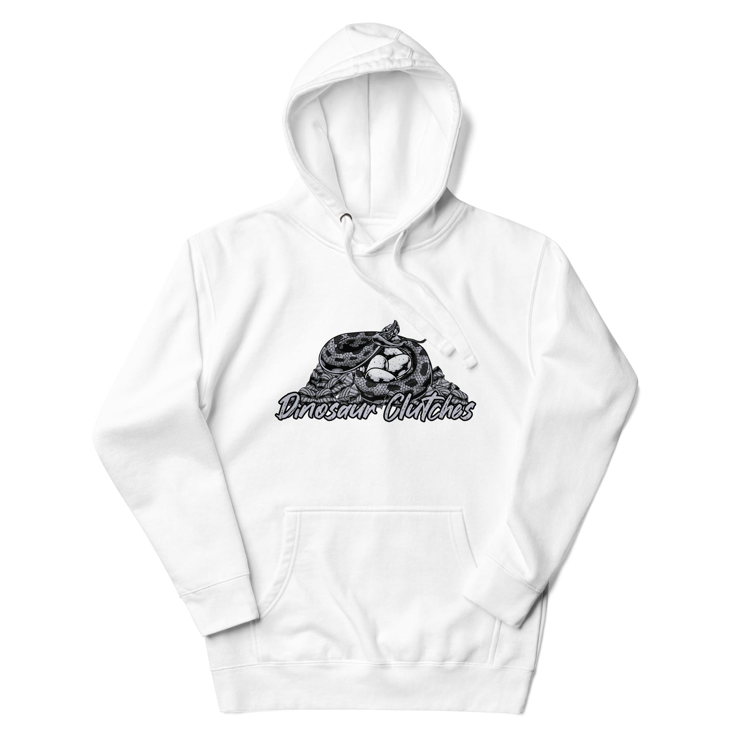 Dinosaur Clutches Monochrome Unisex Hoodie
